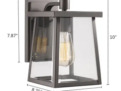 Dunnigan Outdoor Wall Lantern 3D model