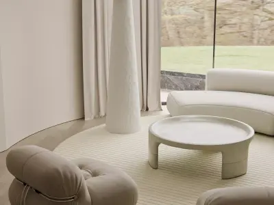 Warm and cozy indoor living room Free 3D model