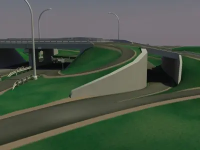 HighWay Overpass 3D model
