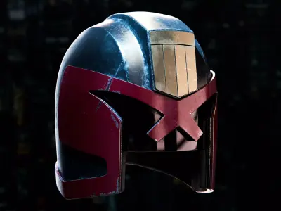Judge Dredd Helmet 3D model