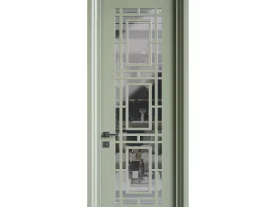 Modern entrance door 11 3D model