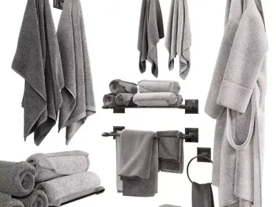 Decorative Bathroom Set  3D model