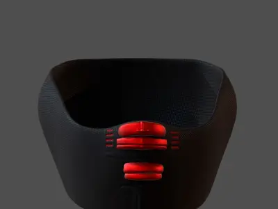 Gas mask helmet 3d model scifi Low-poly  Low-poly 3D model 135