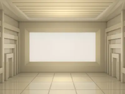 Sci Fi Interior 3D model 4