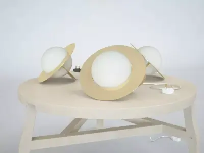 TOM DIXON PLANE TABLE LIGHTS 3D model