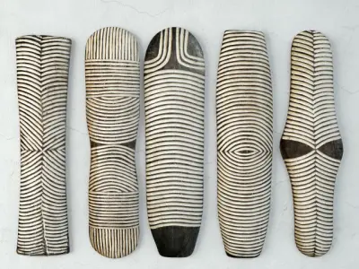 Zulu Shields Collection 3D Model Pack