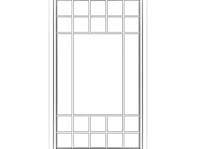 White Window 13 3D model