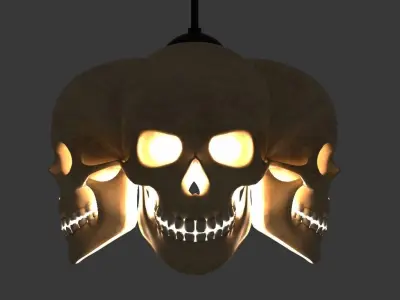 Skull Lamp 3D model