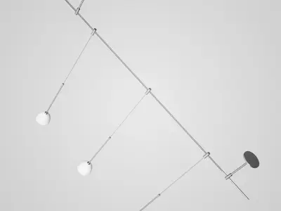 Triple Ceiling Lamp 22 3D model