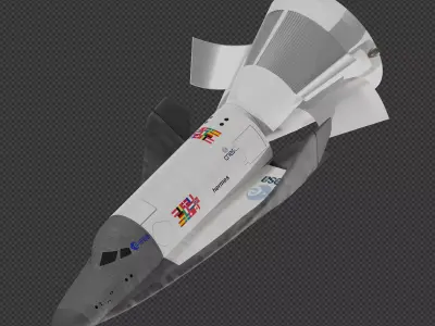 ESA Hermes spaceplane 3D model