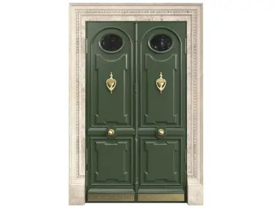 Entrance classic door 87 3D model