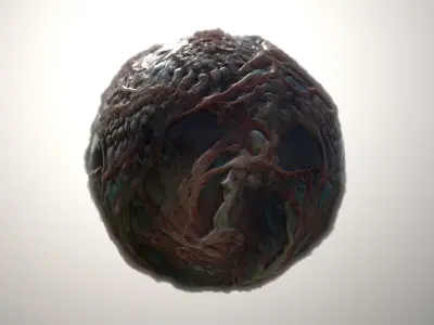 Material Skin Monster 17 Seamless PBR Texture Texture