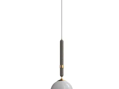  Harley Single Light Glass Dimmable Pendant 3D model