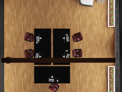 Office conference room 3D model