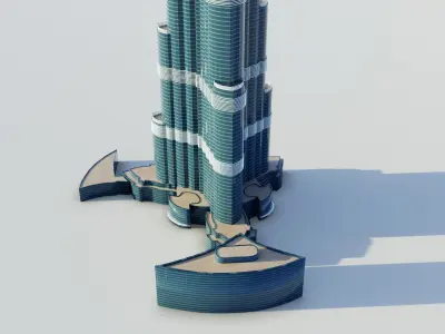 Burj Khalifa 3D model
