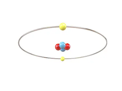 Helium Chemical Element v1 002 Low-poly 3D model