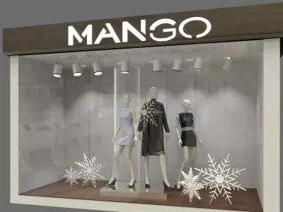 Cloth Shop Display 3D model