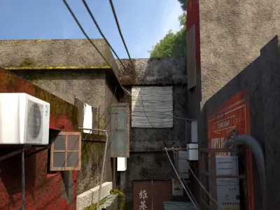 Building Old Ally houses 3D model 3D model