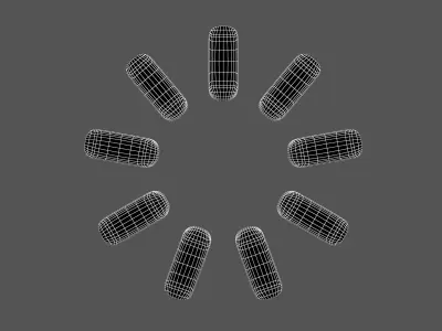 Loading Symbol v2 002 Low-poly 3D model