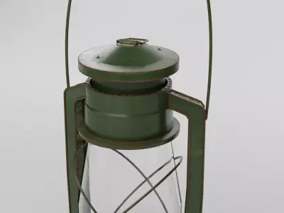 Kerosene lamp  Free 3D model