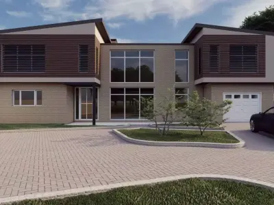 3D House Exterior 3D model