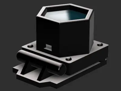 Resident Evil 4 - Leon Kennedy flashlight 3D print model