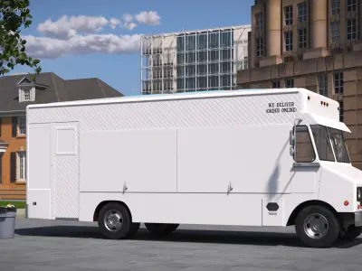  Urban Service Food Van White Simplified 