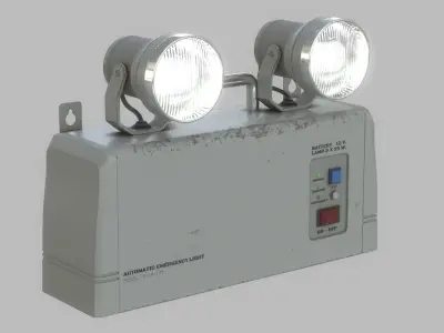 Old Emergency Light 3D model