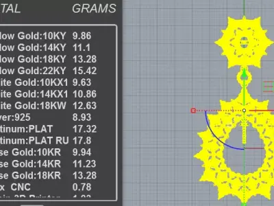 Magnificent Art Deco Chandelier Pearl Earrings 3D print model