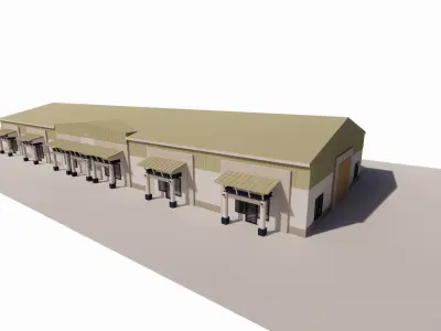 Warehouse-Warehouse Building 3D model