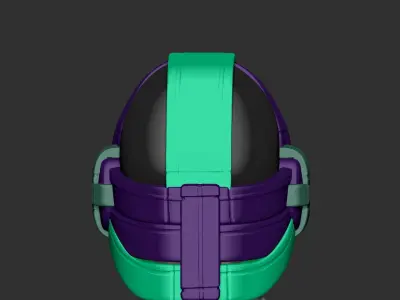  helmet high poly sculpt 3d printable  3D model