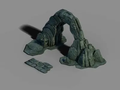 Gangs demon gang - stone arch 3D model