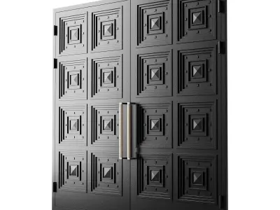 Gate black loft 017 3D model