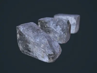 Cement Blocks Low-poly 3D model