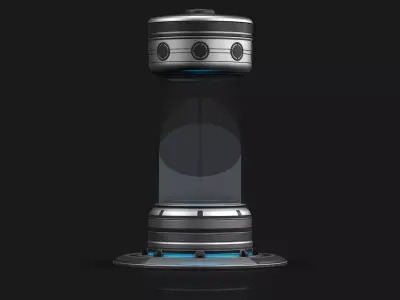 Sci Fi Cylinder 3D model purchase