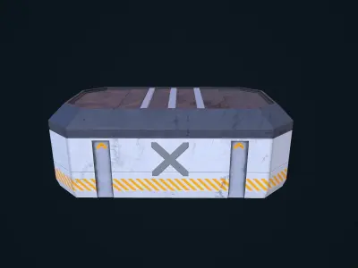 Sci-Fi Crate 03 Low-poly 3D model