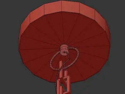 RUFUS wrought iron chandelier 3D model