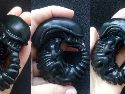 Xenomorph Alien Embryo 3D print model