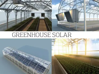 Greenhouse solar 3D model