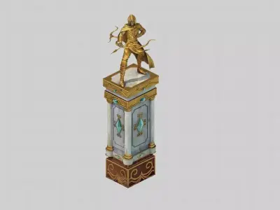 Human Ranger Area - Statue 04 3D model