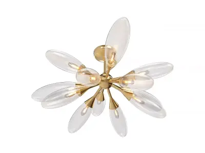 Cordoba 39 Inch Flush Ceiling Light 3D model