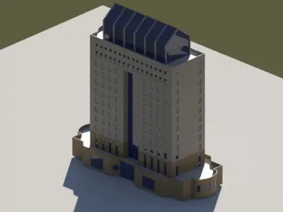 Building 02 3D model buy