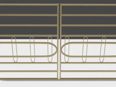 front door Low-poly 3D model