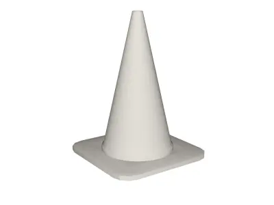 Road cone Low-poly 3D model get