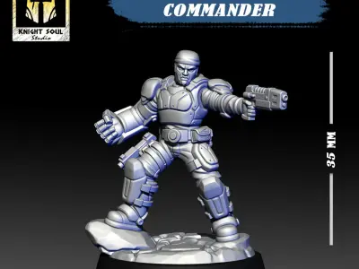 Scions of War Commander 3D print model