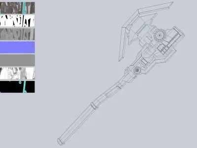 Sci fi elite weapon collection 3D Model Pack