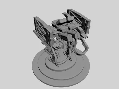 Cyborg Prototype Mecha Robot SciFi 3D model