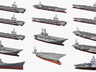  US Aircraft Carriers Collection 4 