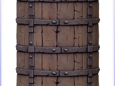 Stylized Wood Seamless Texture Texture 6