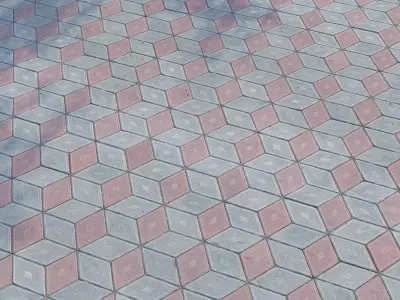 Paving slabs Prizma 3D model